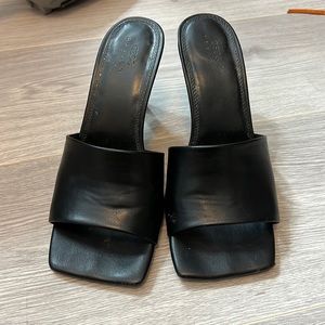 ASOS square toe mules